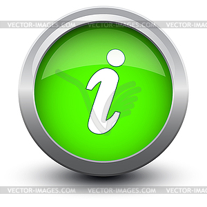 Button info 2d - vector clip art