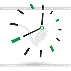 Clock face - vector clipart