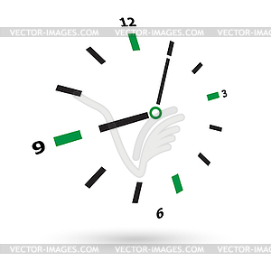 Clock face - vector clip art