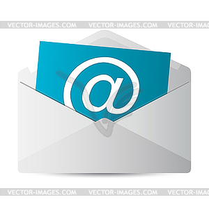 Icon message 2d - vector image