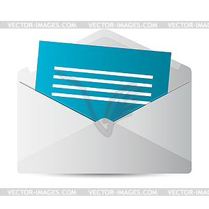 Icon message 2d - royalty-free vector image