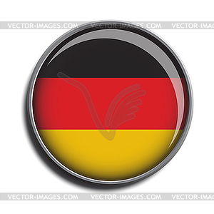 Flag icon web button germany - royalty-free vector image