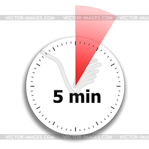 Clock face stopwatch - vector image