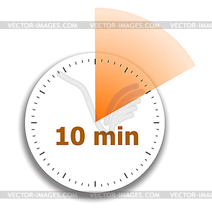 Clock face stopwatch - vector clipart