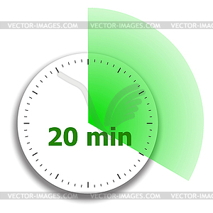 Clock face stopwatch - vector clip art
