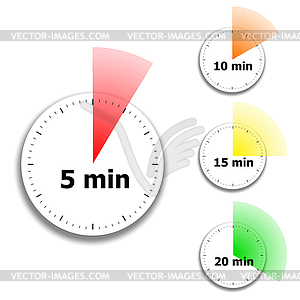 Clock face stopwatch pattern - vector clipart
