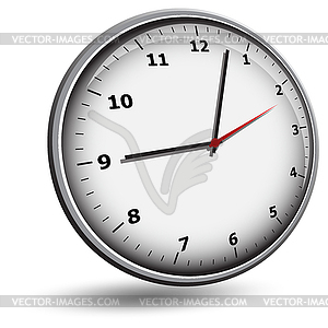 Wall clock face - color vector clipart