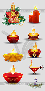 Designtnt vector candels - vector clipart