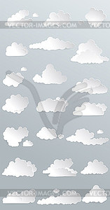 Designtnt vector clouds - vector clip art