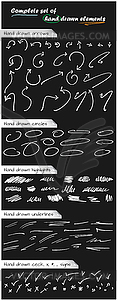 DesignTNT vector hand drawn elements - vector image