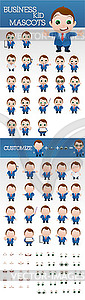 DesignTNT vector mascots business man - vector image