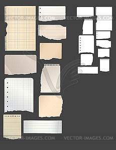 Designtnt vector torn notebook paper - vector image