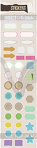 Design tnt stickers vector set - vector clip art