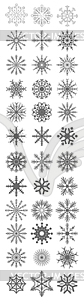 Designtnt vector snowflakes - royalty-free vector image