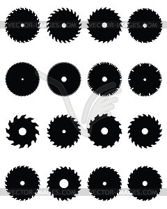 Circular saw blades - vector image