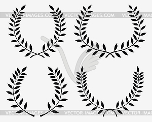 Laurel wreaths - vector image