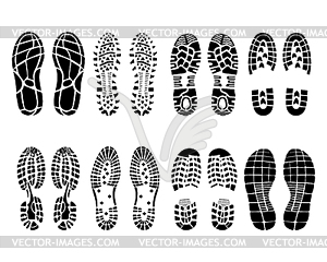 Shoe prints - royalty-free vector clipart