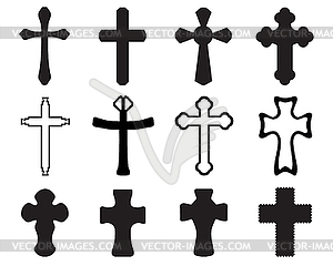 Crosses - vector clipart