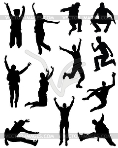 Jumping  - vector clipart