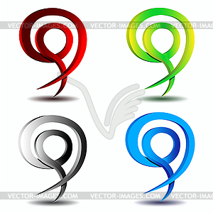 Design element business logo - vector image