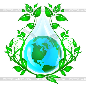 Ecology logo - vector clip art