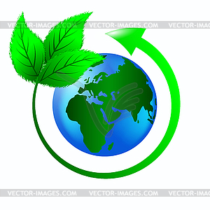   ecology logo - vector clip art