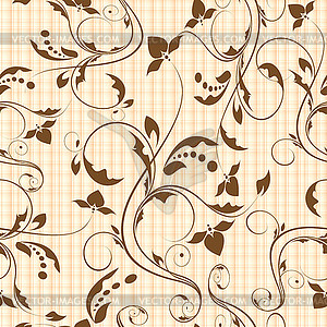 Seamless floral pattern - vector image