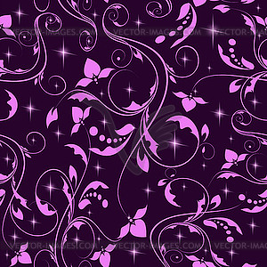 Seamless floral pattern - vector clip art