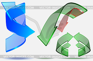 3d arrow creative design - vector clipart / vector image