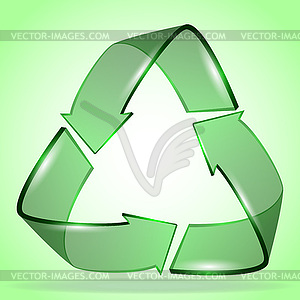 3d ecology logo creative design - vector clipart
