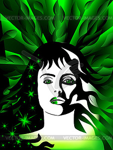 Abstract girl - vector image