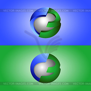 3d symbol creative design - vector clipart / vector image