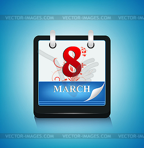8 march - vector clip art