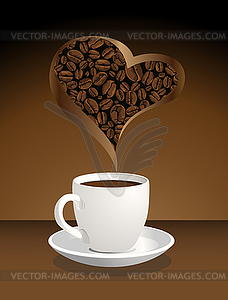 Cup of coffee - vector clipart