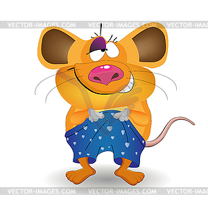 Lovely mouse - vector clipart