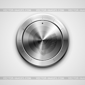 Metallic knob - vector image