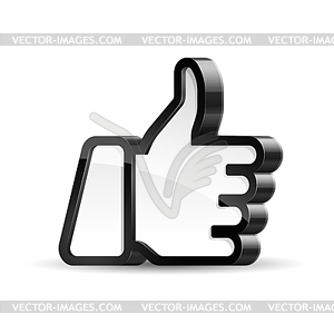 Thumb up - vector image