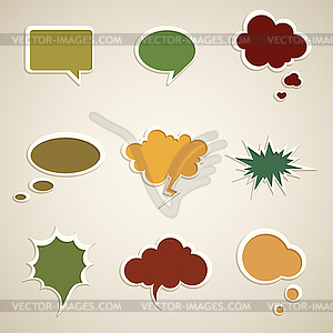 Speech bubbles - vector clipart