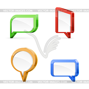 Speech bubbles - vector clip art