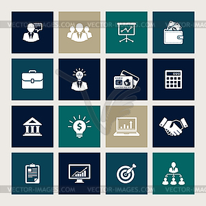 Business icons - vector clipart