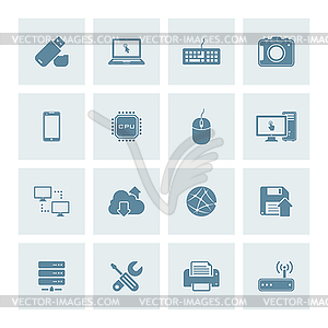 Technology icons - vector image