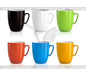 Set of cups - vector clipart