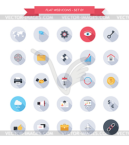 Business icons - vector image