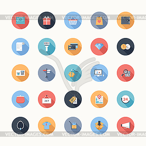 Shopping icons - vector clipart