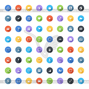 Universal flat icons - vector image