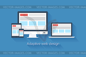 Adaptive web design - vector image