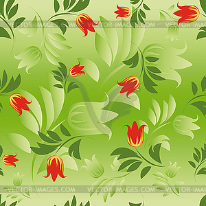 Seamless floral patterns.  - vector clip art