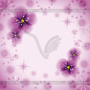 Pansy flowers. - vector image