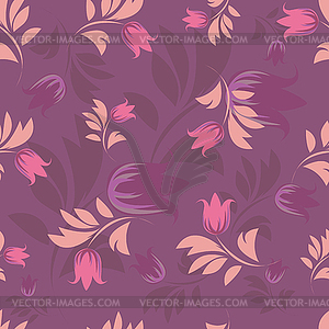 Seamless floral patterns.  - vector clip art