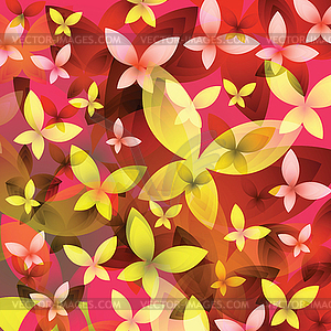 Background with colorful butterflies.  - vector clipart